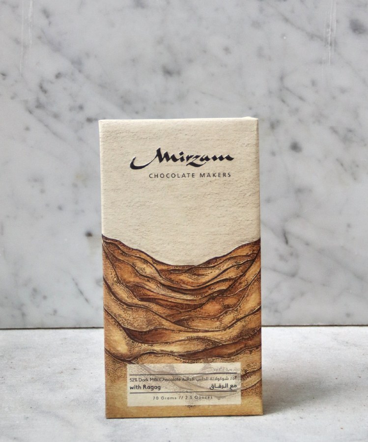 Mirzam Ragag 52% Dark Milk Chocolate Bar, 70g - DeLAURENTI